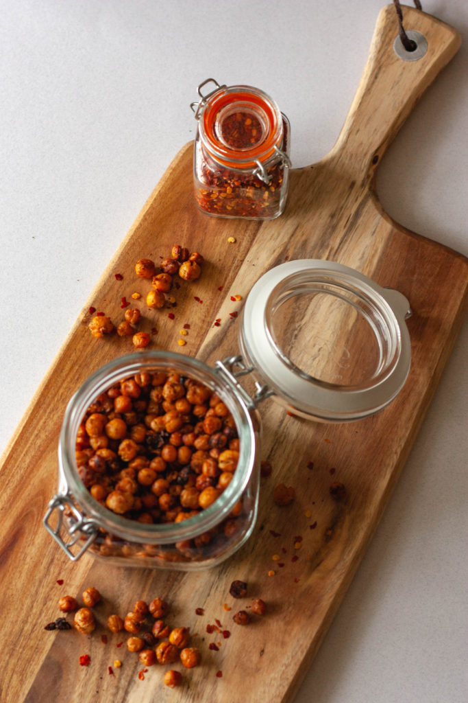 garlic chili lime roasted chickpeas nomming with nicola