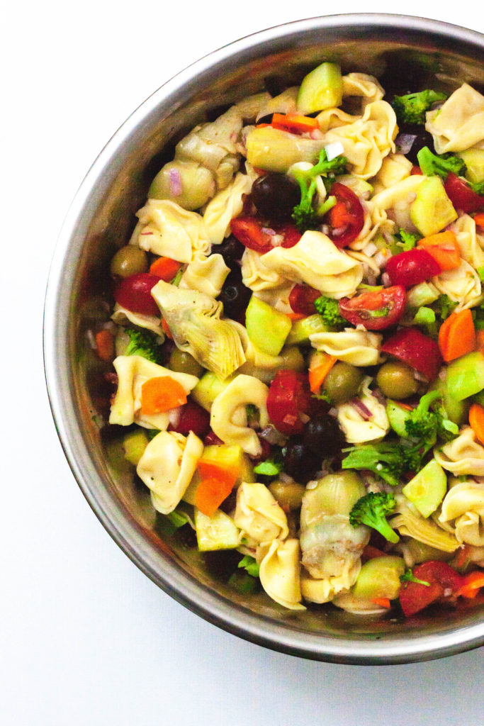 Greek Inspired Tortellini Salad | Nomming with Nicola