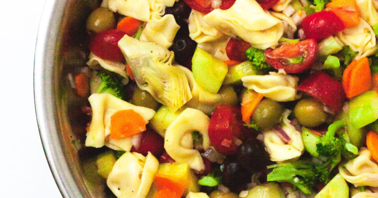 Greek Inspired Tortellini Salad
