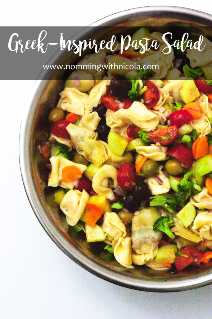 Greek Inspired Tortellini Salad | Nomming with Nicola