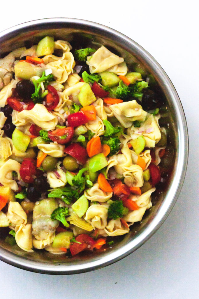 Greek Inspired Tortellini Salad | Nomming with Nicola